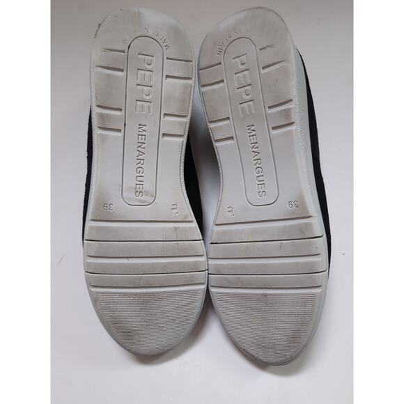 Pepe Menargues Black Suede Slip-On Shoes Women’s Size 39 EU (US 8.5-9) Comfort - Picture 8 of 14